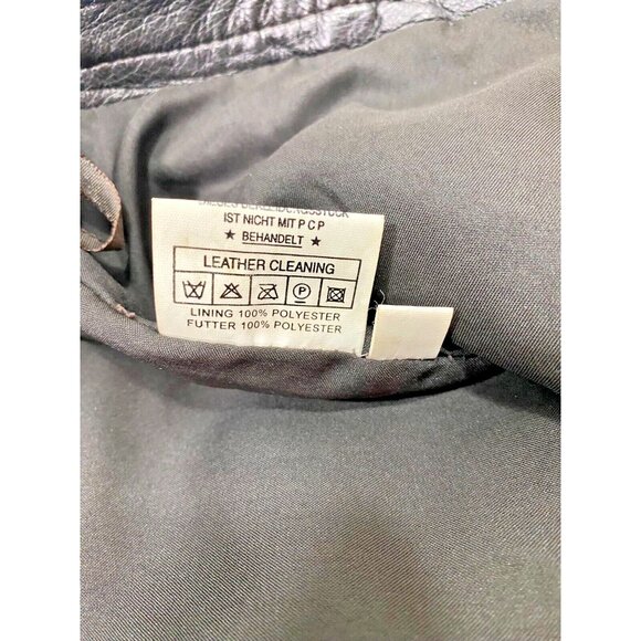 Vintage EQUIP Leather Pants Women 8 Choc Brown Buttery Soft High Rise Y2K Retro - Picture 6 of 6